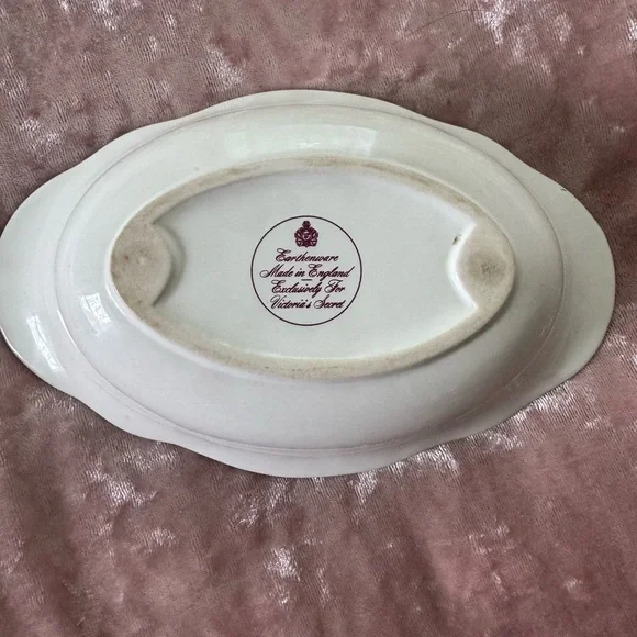 2/$15🔥🌞Vintage Victoria Secret Floral Oval Ceramic Dish - Picture 5 of 7